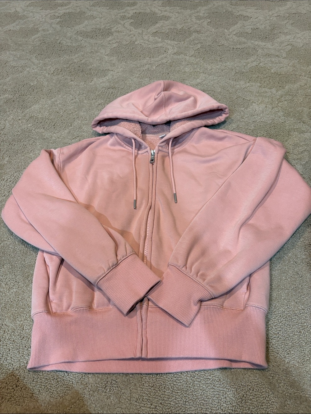 Uniqlo Pink Zip Up Hoodie